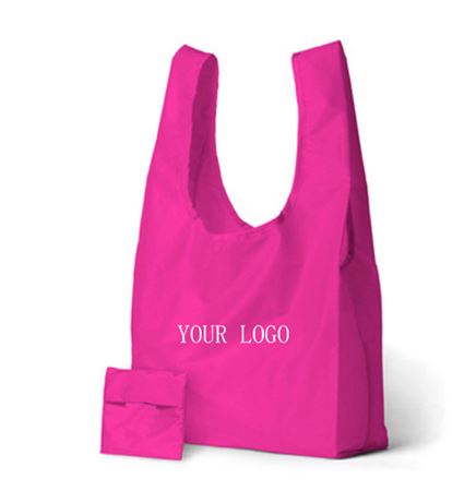 190T Folding Shopping Bag With Pouch