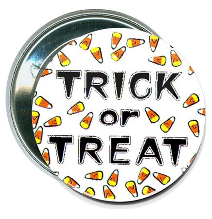 Halloween - Trick or Treat - 2 1/4 Inch Round Button