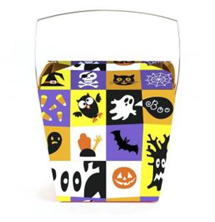 Halloween Square Themed Pint Sized Chinese Box