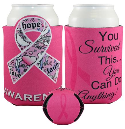 Crazy Frio™ Cancer Ribbon Beverage Holder (4CP/ Dye Sublimation)