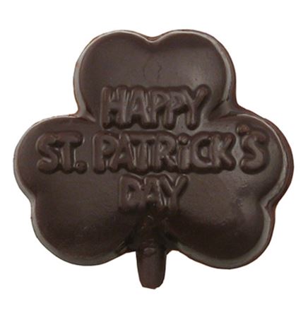 0.64 Oz. Happy St. Patrick's Day Chocolate Shamrock On A Stick