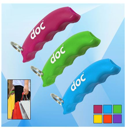 Silicone Portable Bag Handle With Key Chain