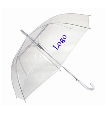 Promotion Logo Transparent Folding Umbrella