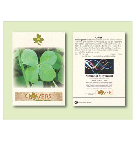 Clover 'Dutch White' Seed Packet (3.25" x 4.5")
