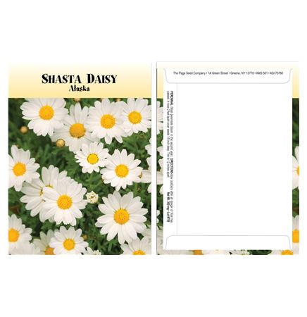 Standard Series Daisy Seed Packet - Digital Print/Packet Back Imprint