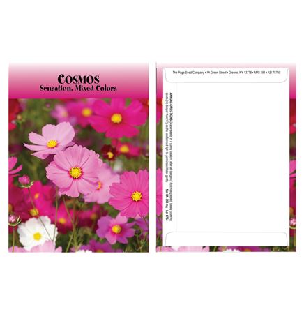 Standard Series Cosmos Seed Packet - Digital Print /Packet Back Imprint