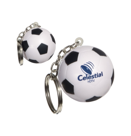 Soccer Ball Stress Reliever Keychain