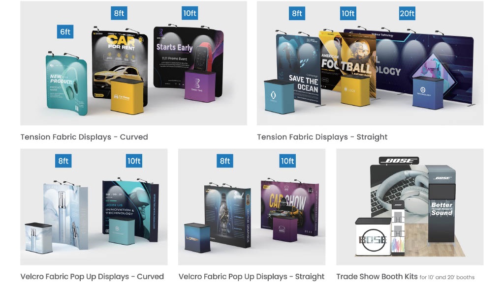 Dye Sub Tradeshow Displays